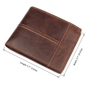 Nice Leather Wallet for Men Front Nice leather wallet for men front view - size marked