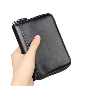 Zipper card holder - A hand holding it