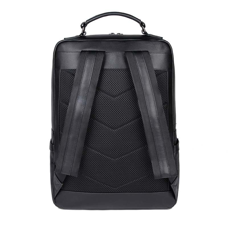 Genuine Leather Backpack Back View Genuine leather backpack back view