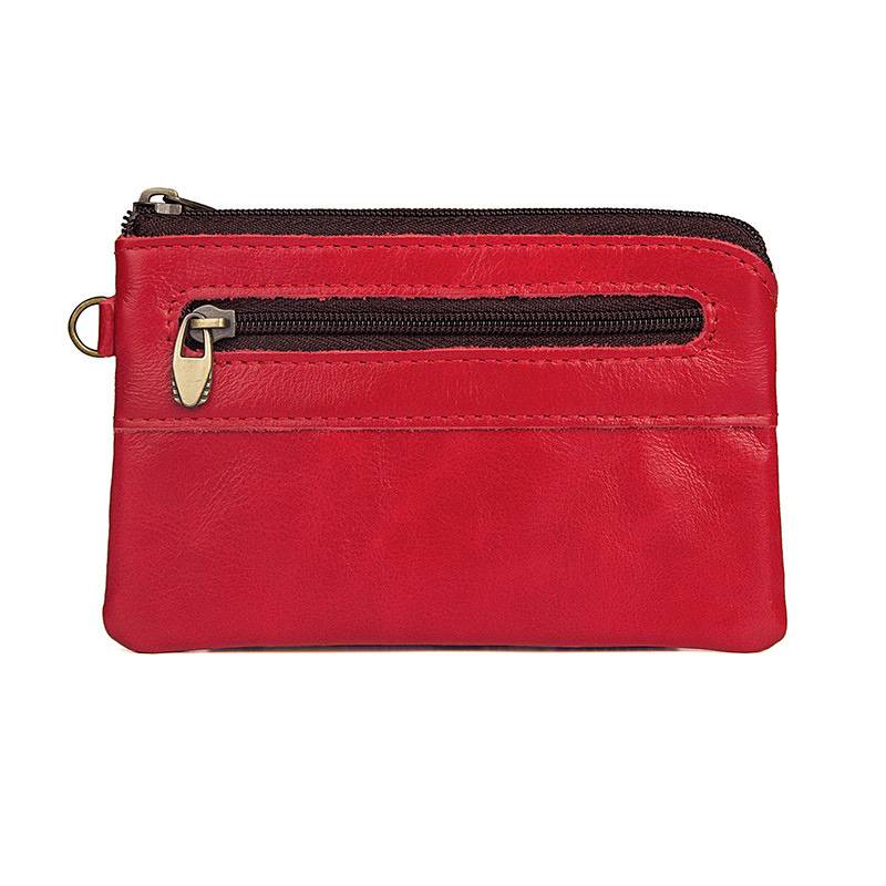Coin Pouch with Zipper Red Color Coin pouch with zipper red color